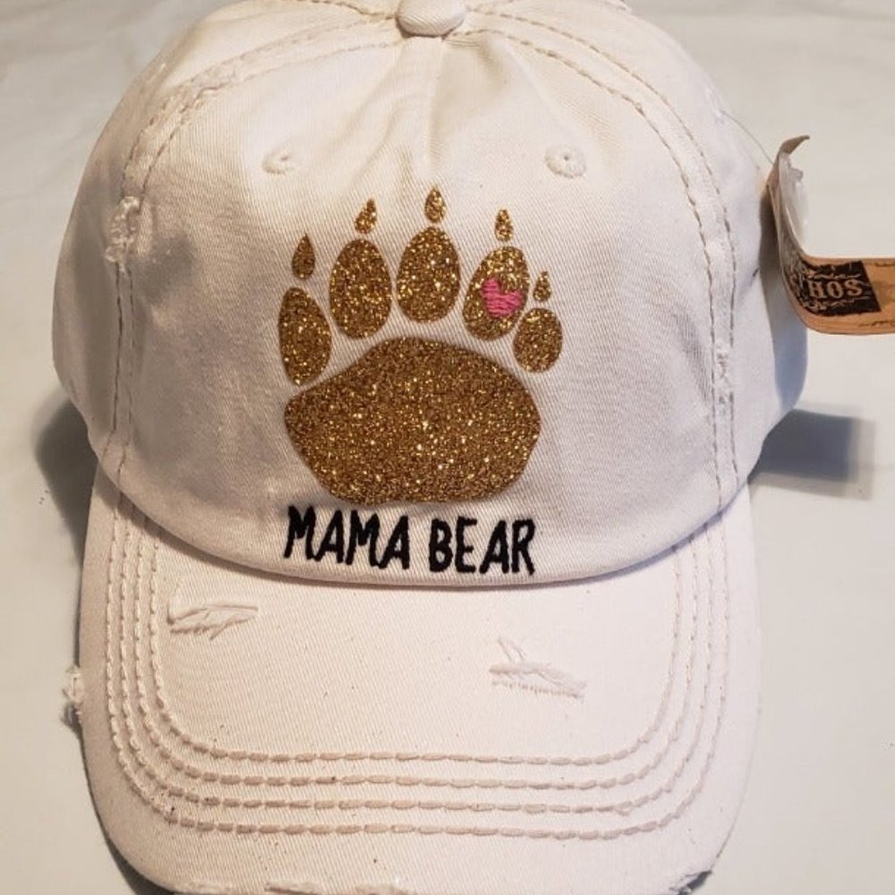 "Mama Bear" Cap (White)